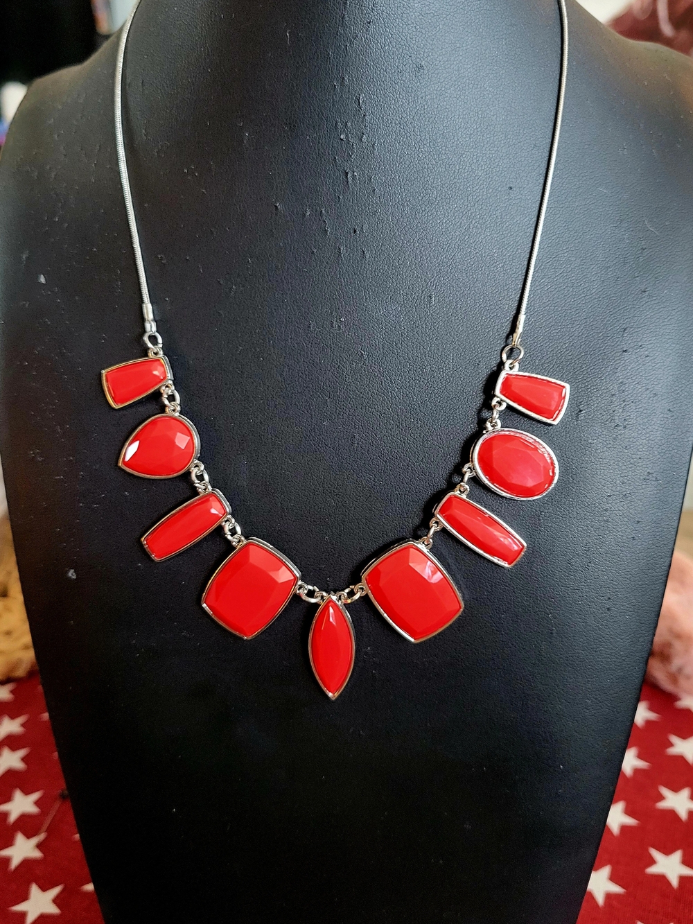 Paparazzi Red Statement Pendant Necklace